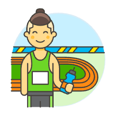 Sports Running Athlete 1 Illustration from UX Colors Set