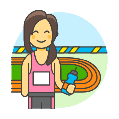 Sports Running Athlete 6 Illustration from UX Colors Set