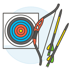 Sports Archery Illustration from UX Colors Set