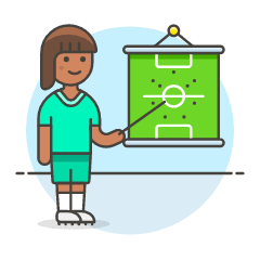 Soccer Football Plan 4 Illustration from UX Colors Set