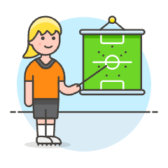Soccer Football Plan 5 Illustration from UX Colors Set