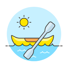 Kayak Illustration from UX Colors Set