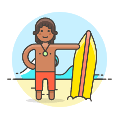 Surfing 11 Illustration from UX Colors Set