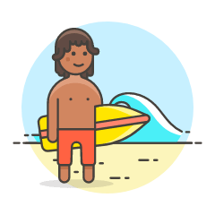 Surfing 13 Illustration from UX Colors Set