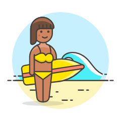 Surfing 14 Illustration from UX Colors Set