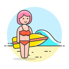 Surfing 16 Illustration from UX Colors Set