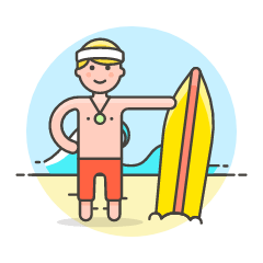 Surfing 7 Illustration from UX Colors Set