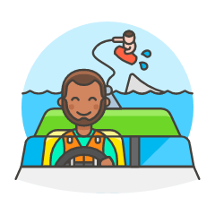 Wakeboarding 2 Illustration from UX Colors Set