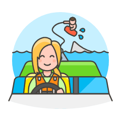 Wakeboarding 4 Illustration from UX Colors Set