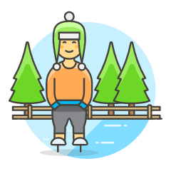 Ice Skate 9 Illustration from UX Colors Set