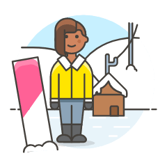 Sports Snowboard 11 Illustration from UX Colors Set