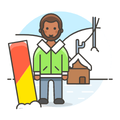 Sports Snowboard 8 Illustration from UX Colors Set