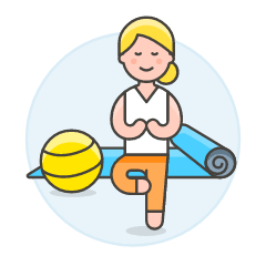 Sports Yoga 3 Illustration from UX Colors Set