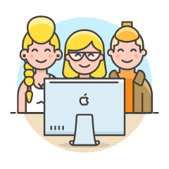 Designer Team 3 Illustration from UX Colors Set