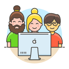 Designer Team 4 Illustration from UX Colors Set