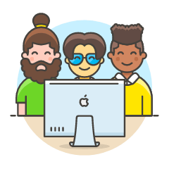 Designer Team 6 Illustration from UX Colors Set