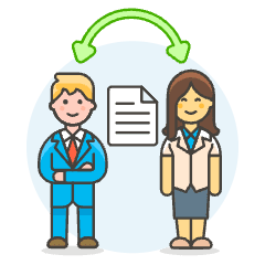 Document Sharing 1 6 Illustration from UX Colors Set