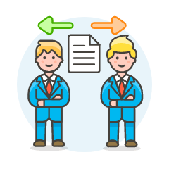 Document Sharing 2 1 Illustration from UX Colors Set