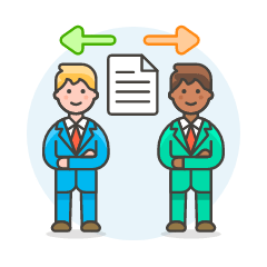 Document Sharing 2 2 Illustration from UX Colors Set