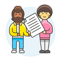 Give Document 2 Illustration from UX Colors Set
