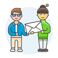 Give Envelope 1 Illustration from UX Colors Set