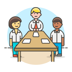 Meeting Table 1 Illustration from UX Colors Set