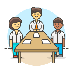 Meeting Table 2 Illustration from UX Colors Set