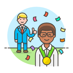 Promotion Medal 1 3 Illustration from UX Colors Set