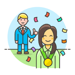 Promotion Medal 1 6 Illustration from UX Colors Set