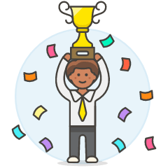 Promotion Trophy 2 3 Illustration from UX Colors Set