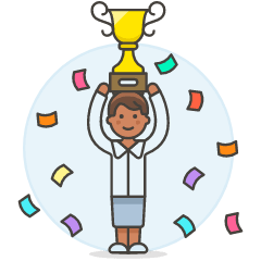 Promotion Trophy 2 5 Illustration from UX Colors Set