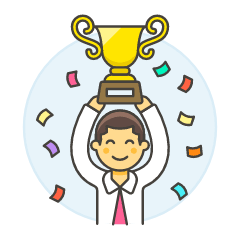 Promotion Trophy 3 4 Illustration from UX Colors Set