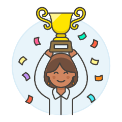 Promotion Trophy 3 5 Illustration from UX Colors Set