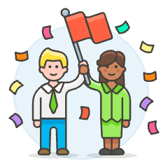 Team Achievement 1 Illustration from UX Colors Set