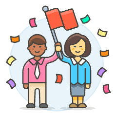 Team Achievement 2 Illustration from UX Colors Set