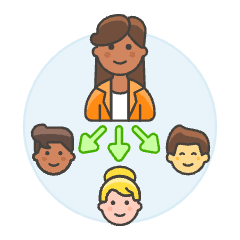 Team Hierarchy 1 1 Illustration from UX Colors Set