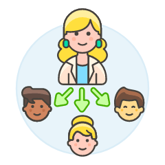 Team Hierarchy 1 2 Illustration from UX Colors Set
