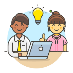 Team Brainstorming 1 Illustration from UX Colors Set