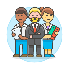 Team Leader 1 Illustration from UX Colors Set