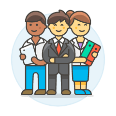 Team Leader 3 Illustration from UX Colors Set