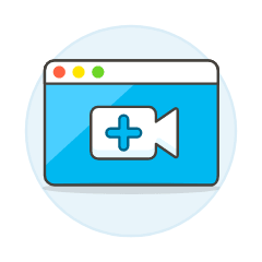 Video Browser Add Illustration from UX Colors Set