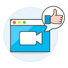 Video Browser Like Illustration from UX Colors Set