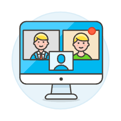 Video Group Call Illustration from UX Colors Set