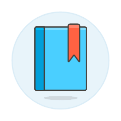 Notebook Bookmark Illustration from UX Colors Set