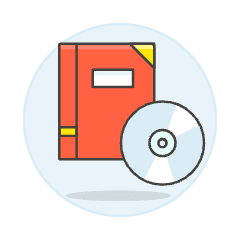 Note And Disk Illustration from UX Colors Set