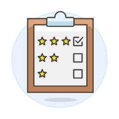 Rating Document Illustration from UX Colors Set