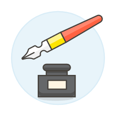 Ink Dip Pen Illustration from UX Colors Set