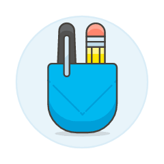 Pen Pocket Illustration from UX Colors Set