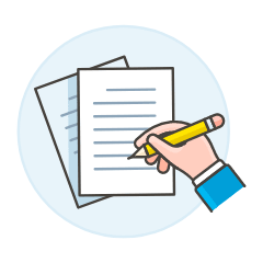Hand Writing 1 Illustration from UX Colors Set
