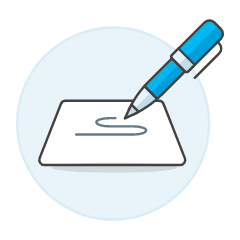 Pen Drawing Illustration from UX Colors Set